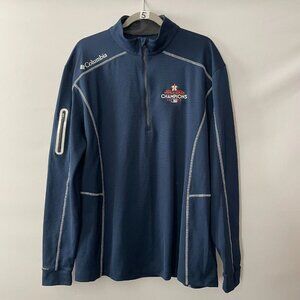 Columbia Mens Blue World Series Champions 2017 Omni-Wick Shotgun Pullover Sz XL